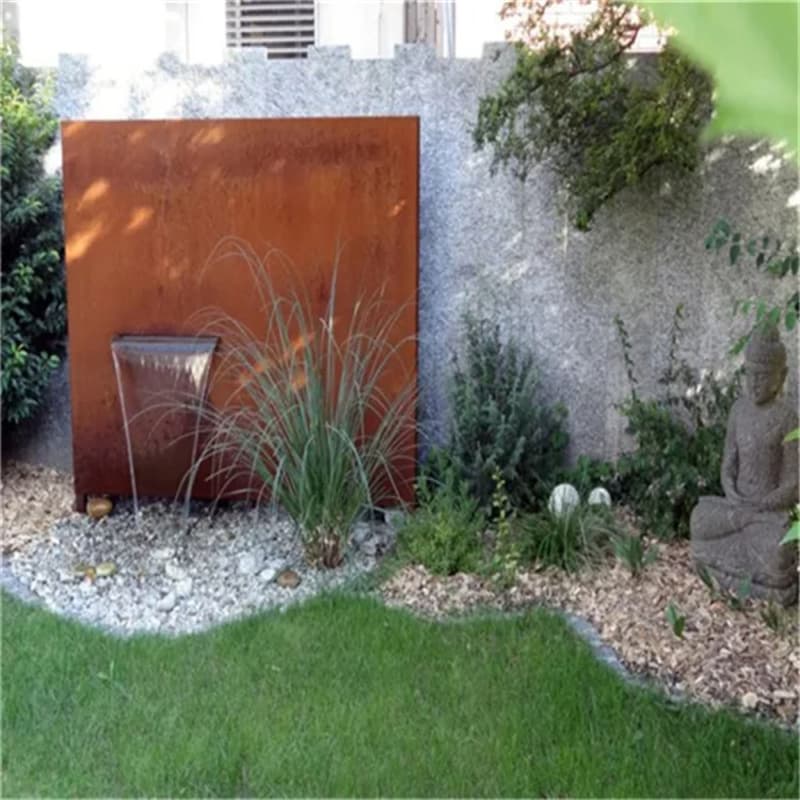 <h3>MC1 Wall Outdoor Fountain - Corten Steel</h3>
